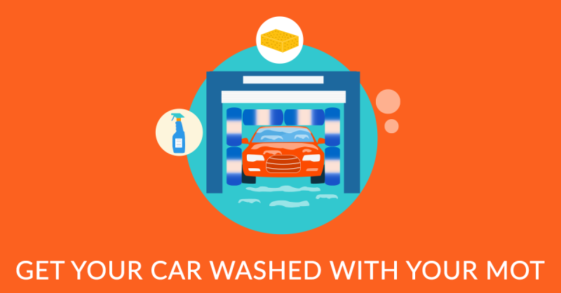 Get Your Car Washed with your MOT